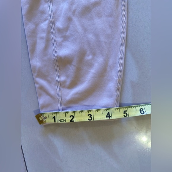 Leggings women's NWT Beige  yoga pants style Pockets Size XL Sport Waistband - Picture 5 of 14